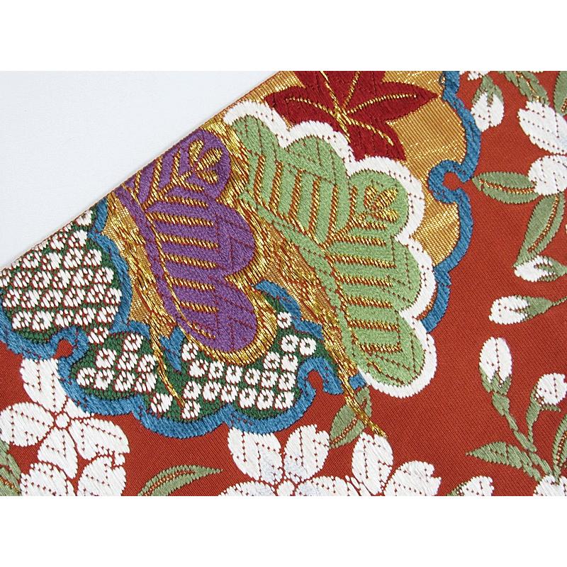 袋帯 唐織 雪輪に吉祥花 櫻 美品 : kimonoマルイチ - 通販 - Yahoo