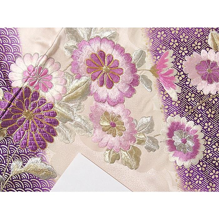 美品　振袖　正絹　綸子　薄ピンク 楽天市場】【振袖 レンタル】 結婚式 結納R2003 正絹 薄ピンク 短冊に