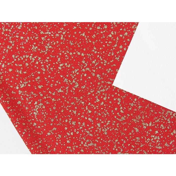 振袖 正絹 一越 椿に枝垂れ桜 蝶 レッド 黒(裾) 156cm前後の方 美品 