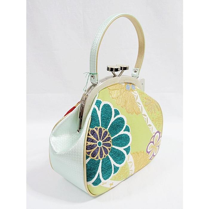 新品 アウトレット 西陣高級錦帯地使用 がま口バック草履セット／日本