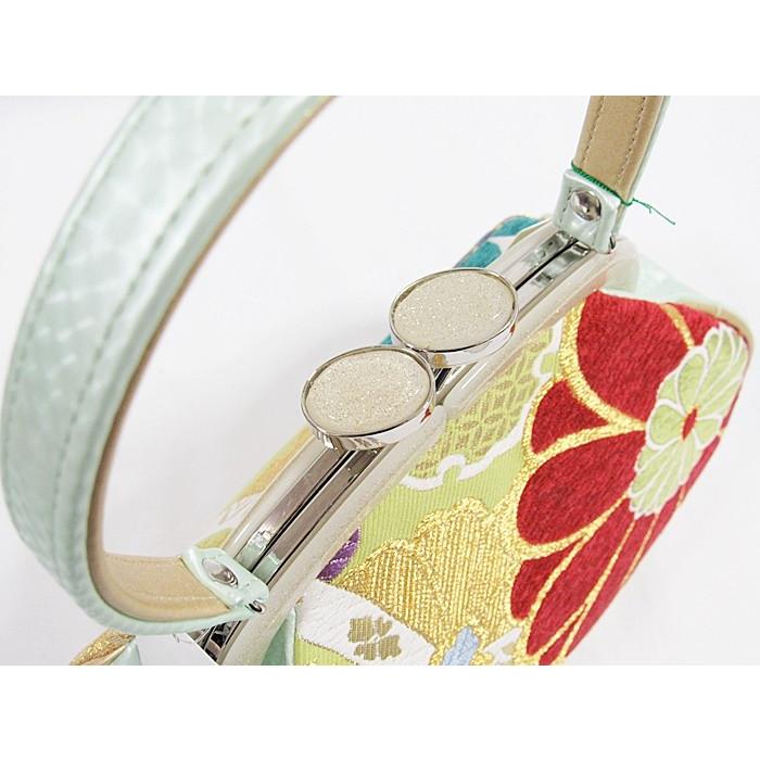 新品 アウトレット 西陣高級錦帯地使用 がま口バック草履セット／日本