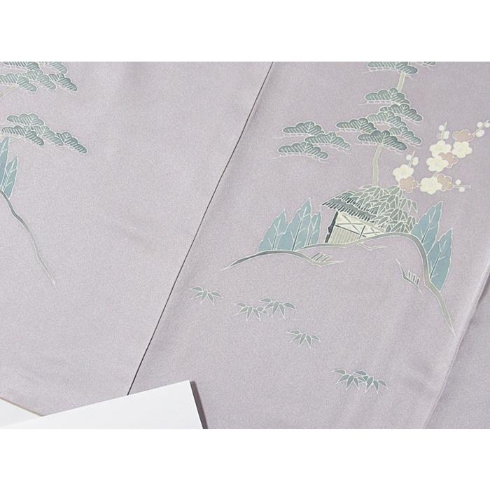 附下 袷 松竹梅文 149cm前後ベスト【美品】 : kimonoマルイチ - 通販 