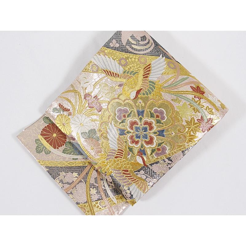 未使用】錦袋帯 御簾文に鳳凰 花菱華紋 美品 : kimonoマルイチ - 通販 
