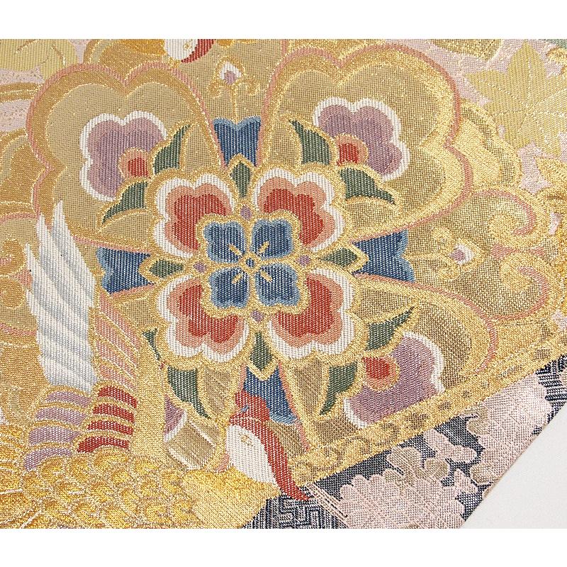 未使用】錦袋帯 御簾文に鳳凰 花菱華紋 美品 : kimonoマルイチ - 通販 
