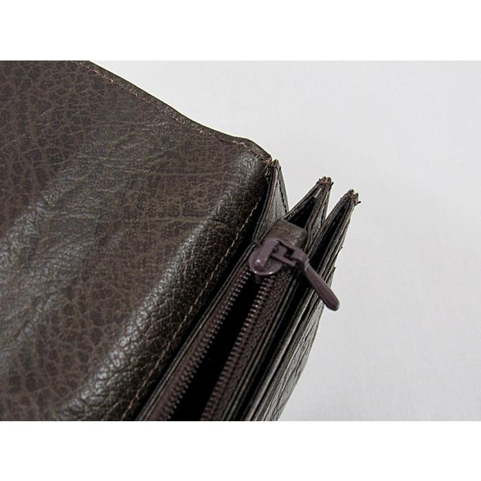 dial hook】オーストリッチ 財布 カード入れ／長財布☆茶 : kimono