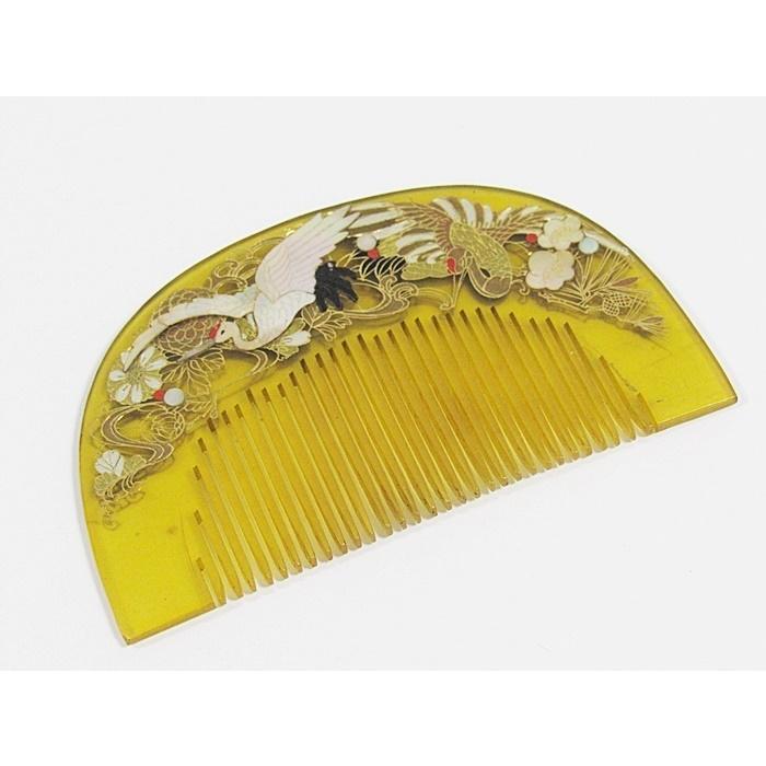 鼈甲櫛 笄 白べっ甲 螺鈿(蝶貝) 金細工 アンティーク 特選セット 鼈甲櫛 笄 白べっ甲 螺鈿(蝶貝) 金細工 アンティーク 特選セット