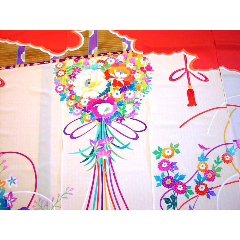 加賀友禅 花嫁のれん 花嫁暖簾 くす玉1 本染め 花嫁のれん号 加賀友禅 花嫁のれん 花嫁暖簾 くす玉1 本染め 花嫁のれん号