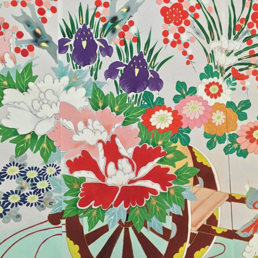 加賀友禅 花嫁のれん 花嫁暖簾 花車 手描き 花嫁のれん号 花嫁 加賀友禅 花嫁のれん 花嫁暖簾 花車 手描き 花嫁のれん号 花嫁