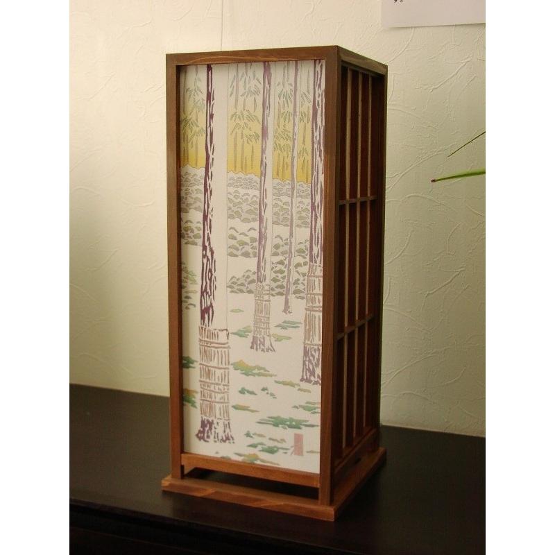 加賀友禅 能登ヒバ 行灯 オーダーメイド お誂え あんどん 行燈 染物