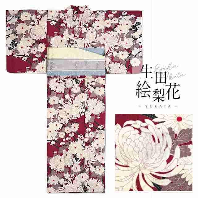 乃木坂46 生田絵梨花 変わり織り浴衣 レディース 単品 夏用 綿100