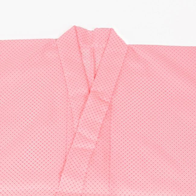 七五三 7歳 長襦袢 単品 お仕立て上がり 半衿なし 鹿の子絞り ピンク