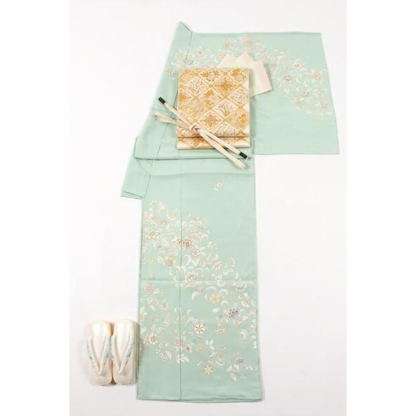 きもの 和 訪問着 正絹 久保耕 久美すがた 未仕立て 特選 型糸目 手