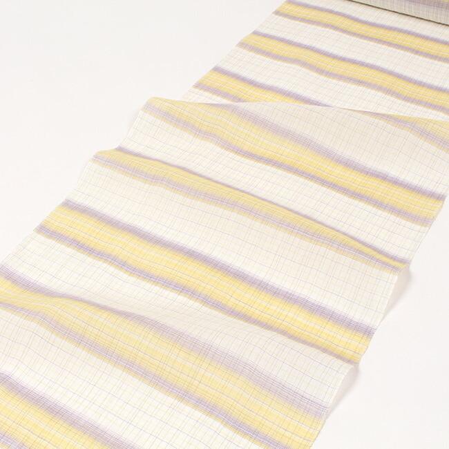 新古品 本場小千谷ちぢみの反物 m3737 ほざき 