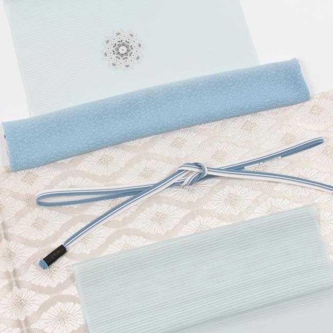 きもの 和 正絹 袋帯 夏帯 志都香 西陣織 絽 竪涌花菱文 白地 白