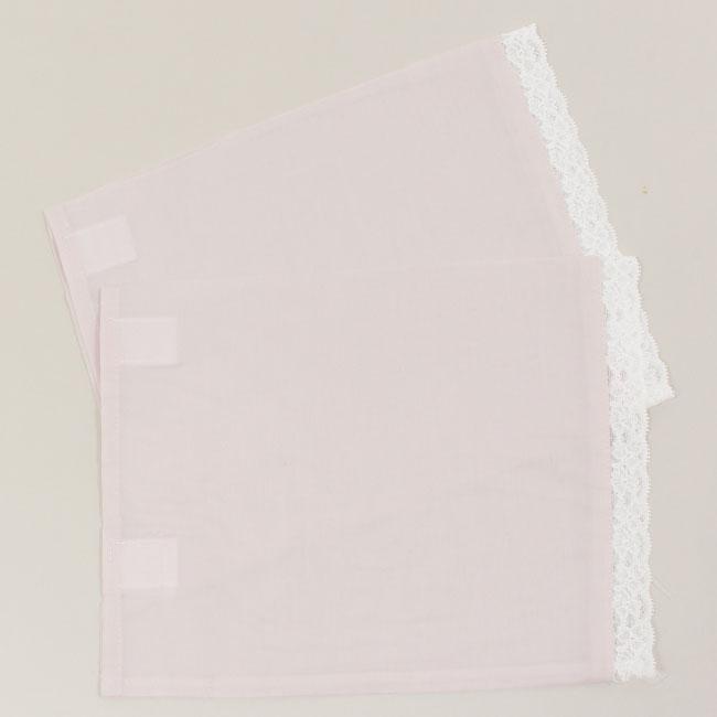 替え袖　筒袖 レース付き き楽っく専用　キュプラ 一花 ベビーピンク　洗える マジックテープ付き 日本製 うそつき長襦袢用 衿秀 | きもの 和 | 01