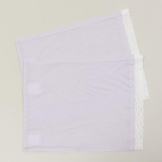 替え袖　筒袖 レース付き き楽っく専用　キュプラ 一花 ライラック 洗える マジックテープ付き 日本製 うそつき長襦袢用 衿秀 | きもの 和 | 01