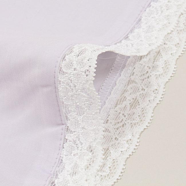 替え袖　筒袖 レース付き き楽っく専用　キュプラ 一花 ライラック 洗える マジックテープ付き 日本製 うそつき長襦袢用 衿秀 | きもの 和 | 04