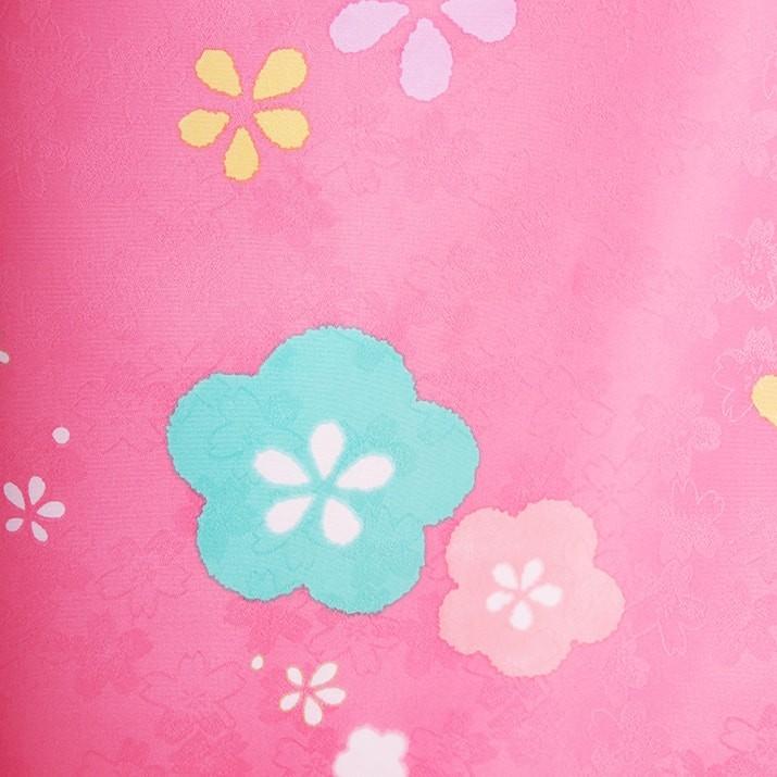 七五三レンタル8点フルセット 3歳【ピンク/梅】女の子 被布セット 着物セット 足袋プレゼント 753 格安 初詣 お宮参り ママ |  | 02
