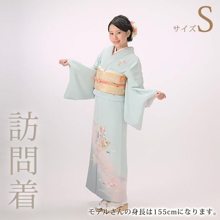 訪問着レンタル18点フルセット 手書き友禅 水色 四季の花 足袋プレゼント 着物レンタル 貸衣装 753 七五三 お宮参り ママ 母親 入学式 入園式 卒業式 結婚式 4 3050 きものレンタルパラダイス 通販 Yahoo ショッピング