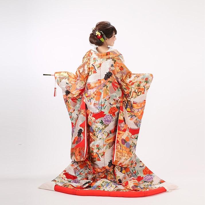 色打掛レンタル17点フルセット 御所舞楽 足袋プレゼント 結婚式 花嫁衣装 和装 着物レンタル 貸衣装 前撮り 打ち掛け 5 90 きものレンタルパラダイス 通販 Yahoo ショッピング