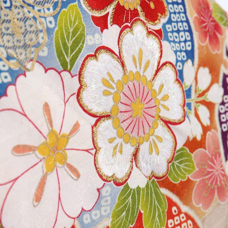 振袖レンタル 正絹 総絞り シンプル fg-188b フルセット一式 着物 人気