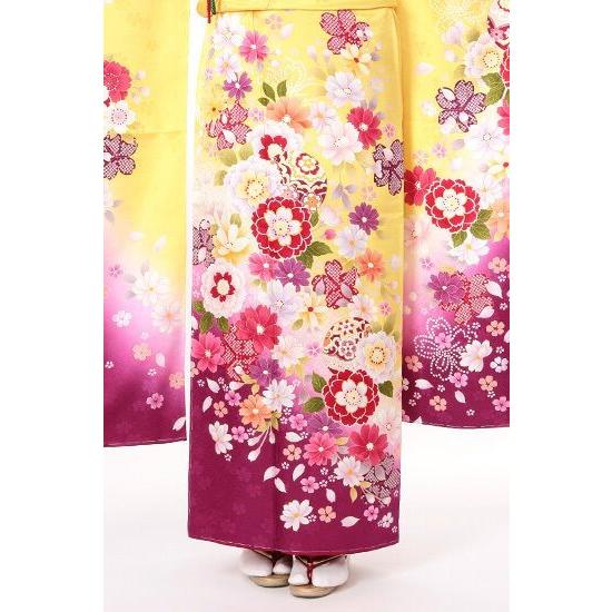 振袖レンタル 正絹 シンプル fg-208b フルセット一式 着物 人気 ネット