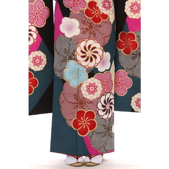 振袖レンタル 紅一点 正絹 シンプル fg-291b フルセット一式 着物 人気