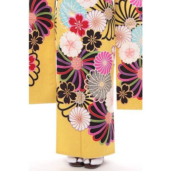 振袖レンタル 紅一点 正絹 シンプル fg-296b フルセット一式 着物 人気