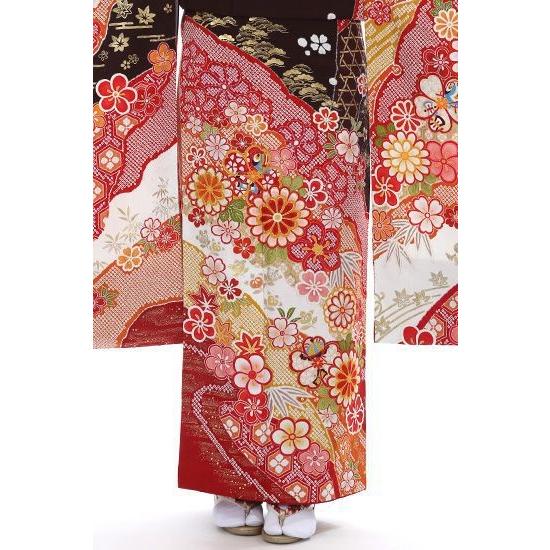 振袖レンタル 小さいサイズ 小柄 正絹 総絞り fg-330b フルセット一式