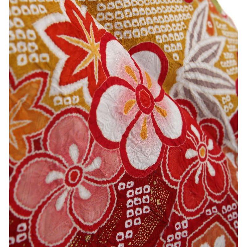 振袖レンタル 小さいサイズ 小柄 正絹 総絞り fg-330b フルセット一式