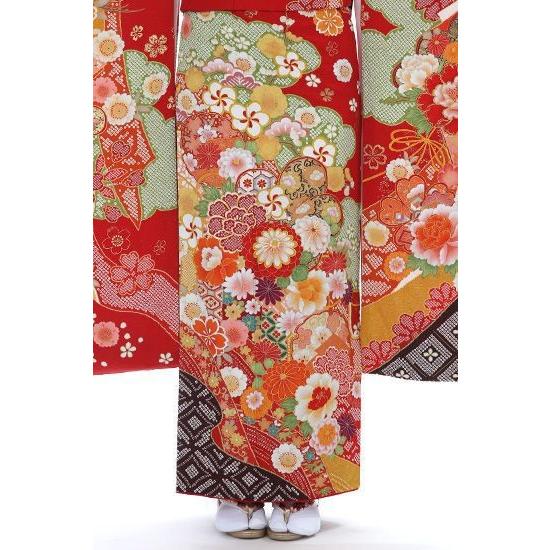 振袖レンタル 正絹 総絞り fg-332b フルセット一式 着物 人気 ネット