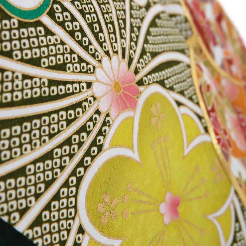 振袖レンタル 小さいサイズ 小柄 正絹 fg-342b フルセット一式 着物