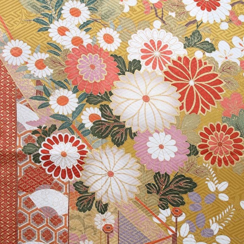 振袖レンタル 正絹 シンプル fg-355b フルセット一式 着物 人気 ネット