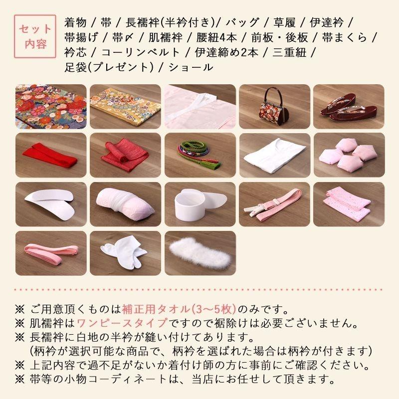 成人式 ショール 振袖レンタル fg-420 フルセット一式 モダンレトロ