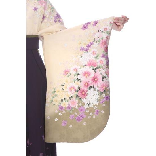 袴 卒業式 大学 レンタル 教員 先生 卒業式 女子 セット モダン レトロ mh_227 紫友禅桜 袴 卒業式 大学 教員 先生 草履
