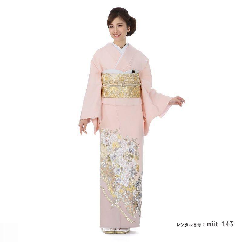 色留袖レンタル 小さいサイズ 普通サイズ 正絹 miit-143 結婚式 披露宴