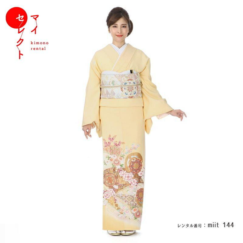 色留袖レンタル 正絹 miit-144 結婚式 披露宴 パーティー 式典 表彰式