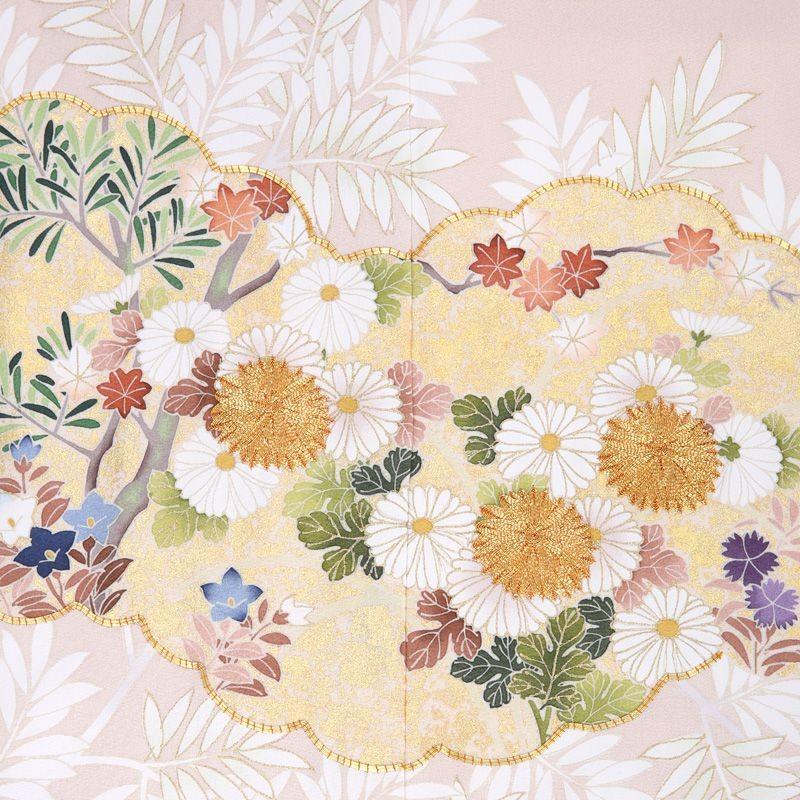 色留袖レンタル 吉澤友禅 正絹 miit-173 結婚式 披露宴 パーティー 式典 表彰式 お呼ばれ 食事会 列席 親族 姉 妹 着物 衣装 衣裳 高級 五つ紋 フルセット 披露宴 式典 親族 ／