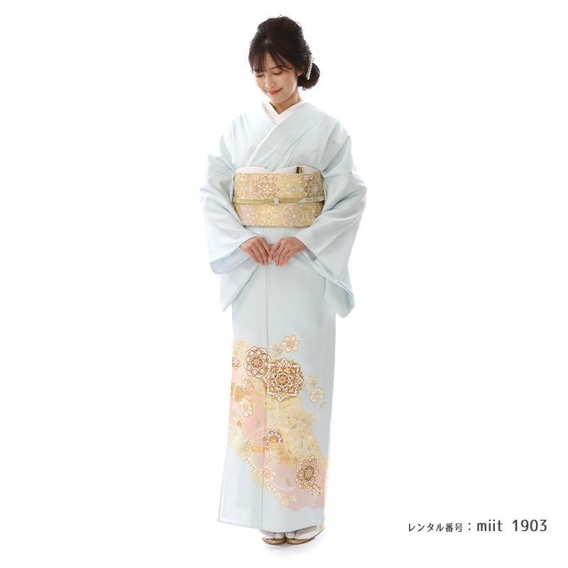 色留袖レンタル 単衣 夏用 正絹 miit-1903 結婚式 披露宴 パーティー 式典 表彰式 お呼ばれ 食事会 列席 親族 姉 妹 着物 衣装 衣裳 高級 フルセット 披露宴 式典 親族 ／