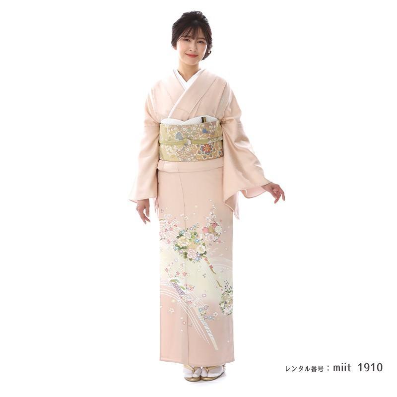 色留袖レンタル 単衣 夏用 正絹 miit-1910 結婚式 披露宴 パーティー