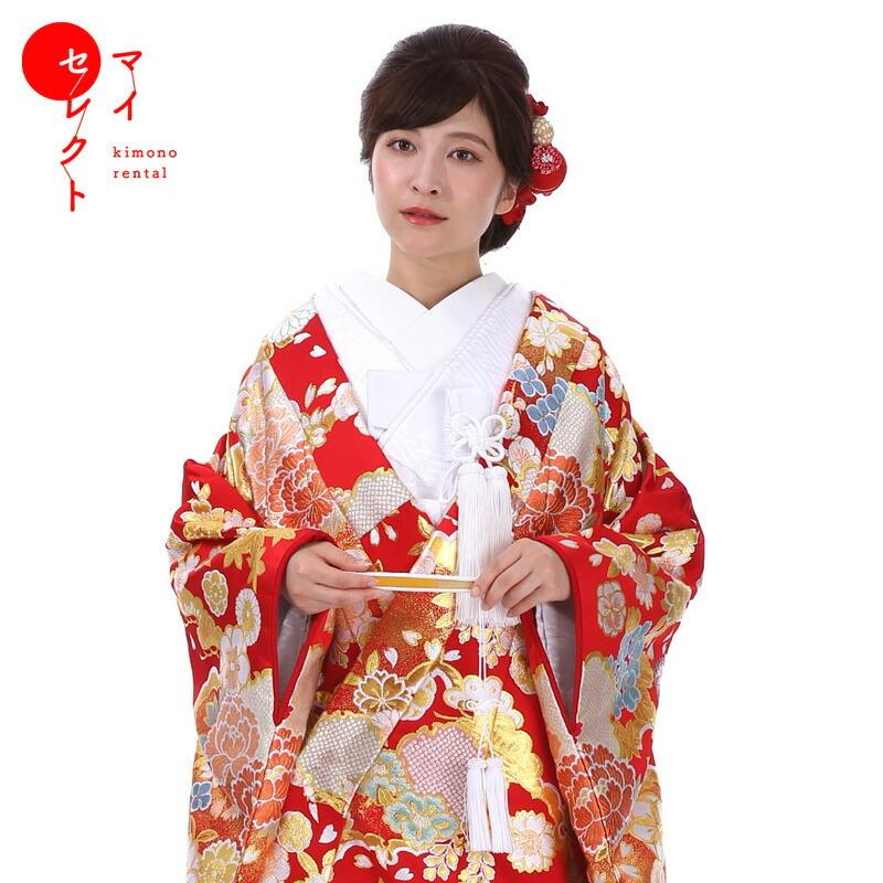 色打掛　正絹 正絹 高級「色打掛フルセットレンタル」150-165cm/掛け替えセット割引