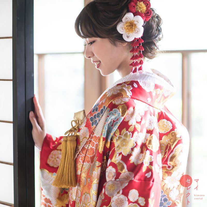正絹 高級「色打掛フルセットレンタル」150-165cm/掛け替えセット割引