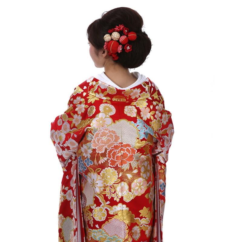 正絹 高級「色打掛フルセットレンタル」150-165cm/掛け替えセット割引