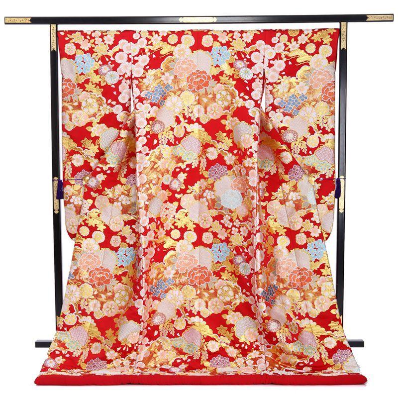 正絹 高級「色打掛フルセットレンタル」150-165cm/掛け替えセット割引