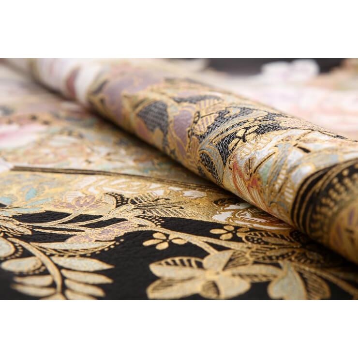 早い者勝ち訳あり！ 黒留袖レンタル 桂由美 花の訪れ mito-23-5 40代 50代 60代 高級 正絹 人気 結婚式 【T2349935374】(12400円)