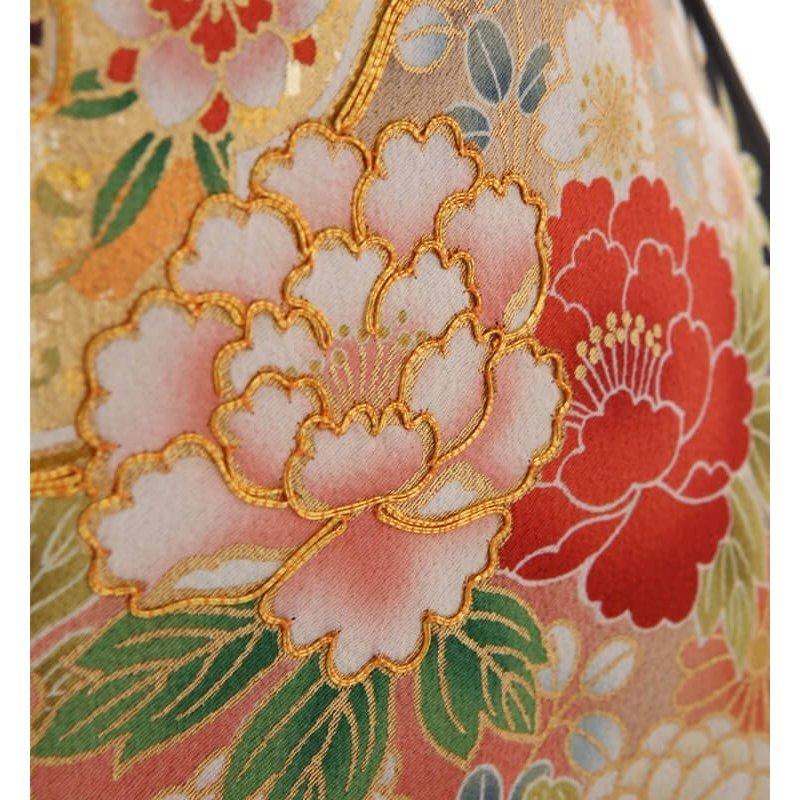 orange★留袖ワンピース　3L/120 正絹　紗綾形の地模様　Y作 黒留袖レンタル 大きいサイズ mito-301 30代 40代 50代 高級 正絹 人気