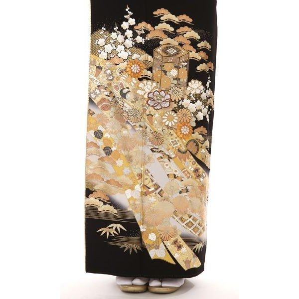 限定品 留袖 レンタル 桂由美 黄金のシーン 小さいサイズ 普通サイズ 黒 mito-394 40代 50代 60代 高級 正絹 【2349932817】(12400円)