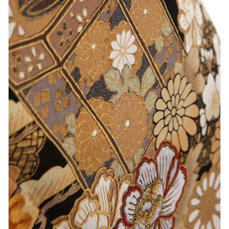 限定品 留袖 レンタル 桂由美 黄金のシーン 小さいサイズ 普通サイズ 黒 mito-394 40代 50代 60代 高級 正絹 【2349932817】(12400円)