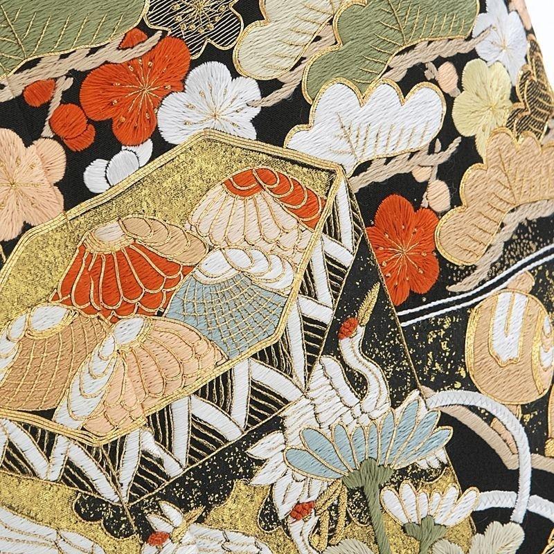 留袖レンタル 高級 mito_408 刺繍 正絹 フルセット 黒 結婚式 留袖レンタル 高級 mito_408 刺繍 正絹 フルセット 黒 結婚式