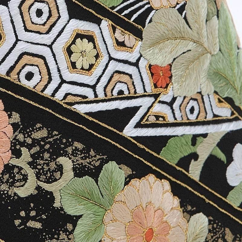 留袖レンタル 刺繍 黒 mito-413 40代 50代 60代 高級 正絹 人気 留袖レンタル 刺繍 黒 mito-413 40代 50代 60代 高級 正絹 人気
